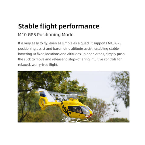 FLYWING EC135 470 Class 2.4G 6CH RC Helicopter – GPS & ACE Flight Controller