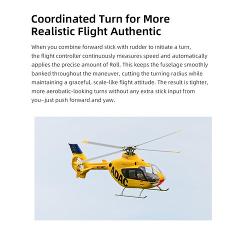 FLYWING EC135 470 Class 2.4G 6CH RC Helicopter – GPS & ACE Flight Controller