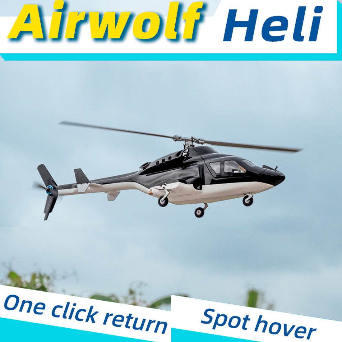 FLY WING Airwolf FW450 V2.5 6CH Scale RC Helicopter RTF | RTRhobby