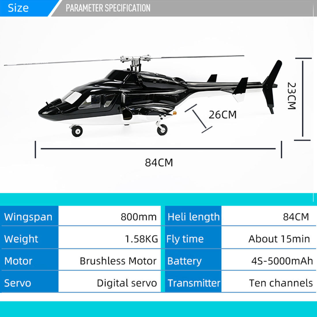 FLY WING Airwolf FW450 V2.5 6CH Scale RC Helicopter RTF | RTRhobby