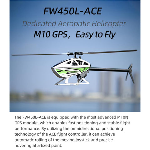 FLYWING FW450L-V3 6CH 3D Auto Acrobatics GPS Altitude Hold RC Helicopter RTF
