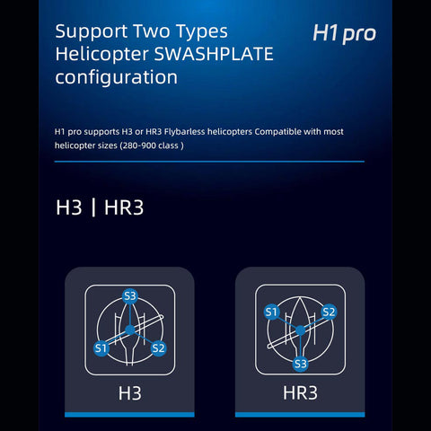 FLYWING H1 Pro Autopilot System, Independent Suspended IMU Expandable Duall GNSS Flight Control Module for H3/HR3 Swashplate Flybarless Helicopters