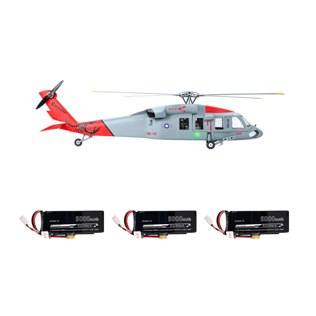 FLYWING MH-60 2.4G 6CH 470-Class Military RC Helicopter with ACE Flight Controller, GPS Positioning & Left/Right-Hand Control (RTF Version) - Pre-sale