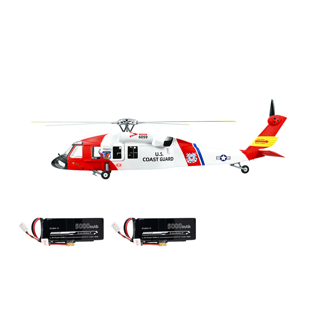 FLYWING MH-60 2.4G 6CH 470-Class Military RC Helicopter with ACE Flight Controller, GPS Positioning & Left/Right-Hand Control (RTF Version) - Pre-sale