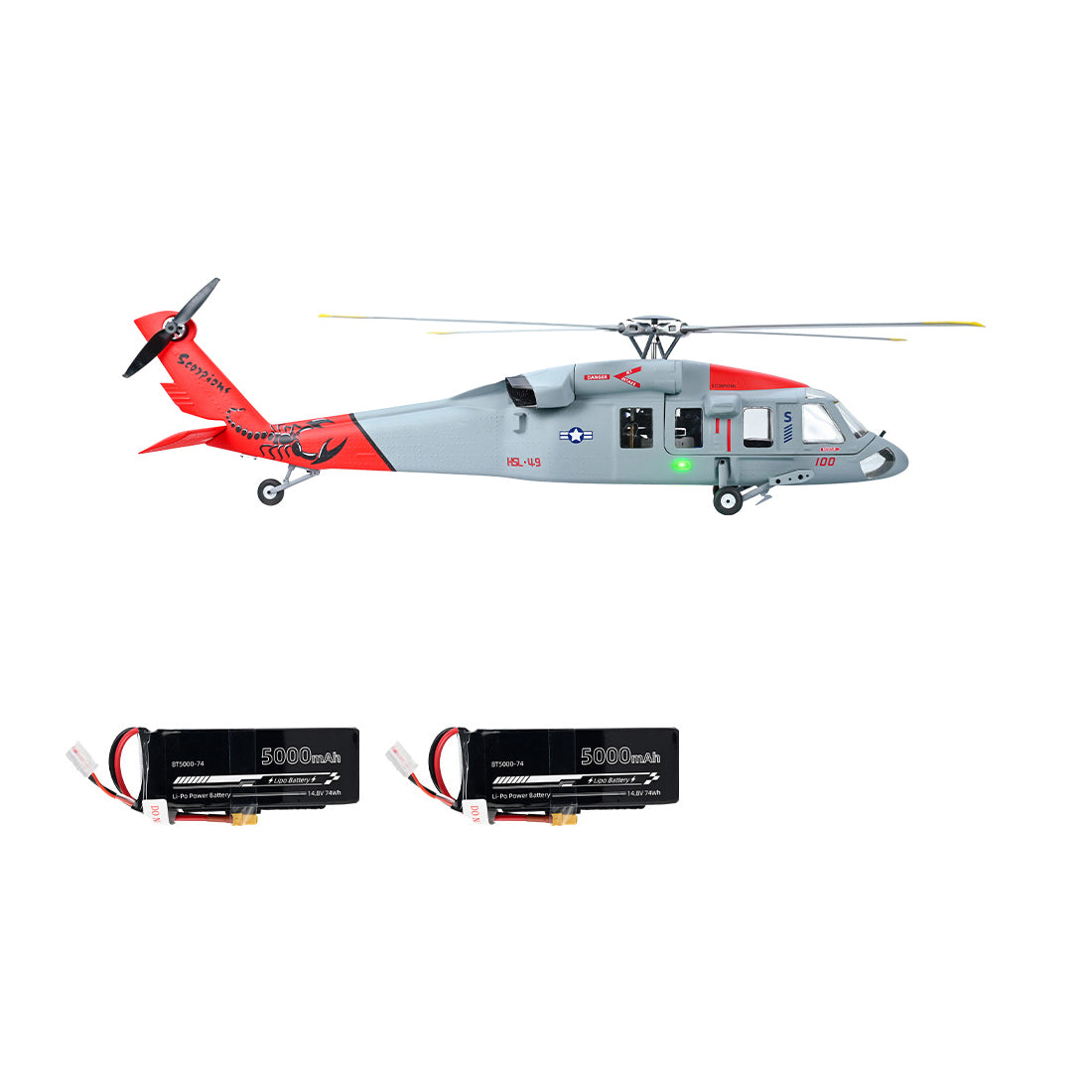 FLYWING MH-60 2.4G 6CH 470-Class Military RC Helicopter with ACE Flight Controller, GPS Positioning & Left/Right-Hand Control (RTF Version) - Pre-sale