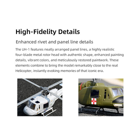 FLYWING UH-1 V4 Upgrade Version Class 470 6CH GPS RC Helicopter With ACE Flight Controller