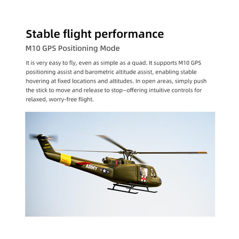 FLYWING UH-1 V4 Upgrade Version Class 470 6CH GPS RC Helicopter With ACE Flight Controller