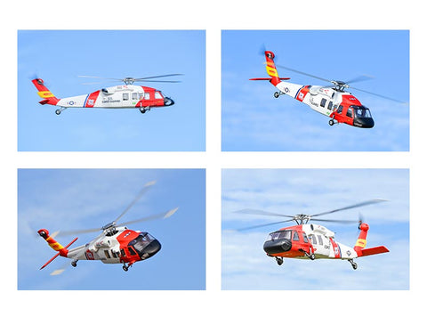 FLYWING MH-60 2.4G 6CH 470-Class Military RC Helicopter with ACE Flight Controller, GPS Positioning & Left/Right-Hand Control (RTF Version)