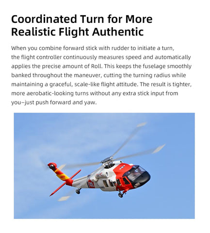 FLYWING MH-60 2.4G 6CH 470-Class Military RC Helicopter with ACE Flight Controller, GPS Positioning & Left/Right-Hand Control (RTF Version)