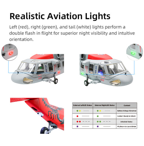 FLYWING MH-60 2.4G 6CH 470-Class Military RC Helicopter with ACE Flight Controller, GPS Positioning & Left/Right-Hand Control (RTF Version)