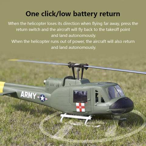 Flywing UH1 V3 Huey 470 6CH Brushless GPS RC Helicopter RTF | RTRhobby