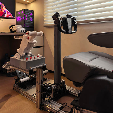 Force-Feedback Yoke-System with HID Support, Compatible with MSFS 2020/2024, X Plane 11/12, P3D & DCS