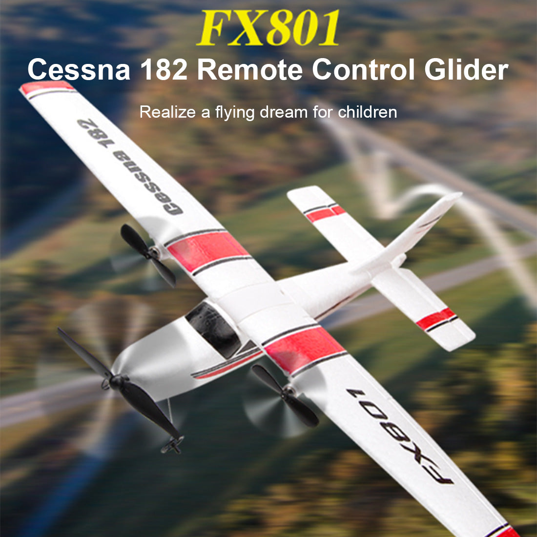 FX-801 Cessna 182 RC Airplane Electric Fixed-Wing | RTRhobby