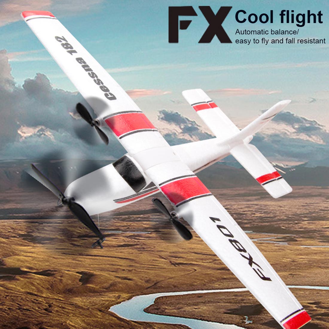 FX-801 Cessna 182 RC Airplane Electric Fixed-Wing | RTRhobby