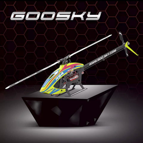 Goosky Legend RS4 Venom Helicopter Model RC 2.4G 3D Electric Brushless Aircraft Model (KIT Version/White/Yellow)