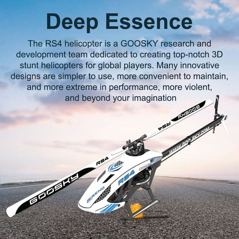 Goosky RS4  RC 3D Brushless Direct Drive Tail Helicopter PNP | RTRhobby