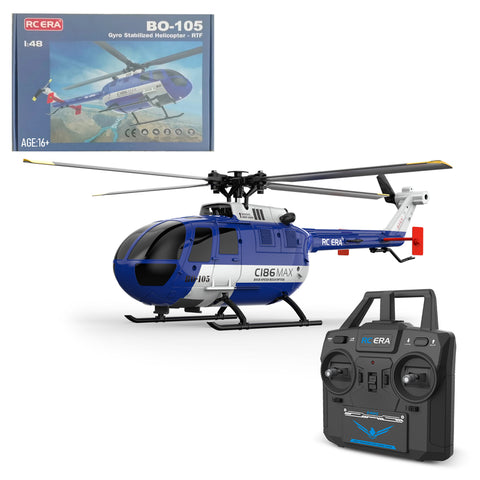 RC ERA C186MAX BO105 Gunship Flybarless RC Helicopter RTF | RTRhobby