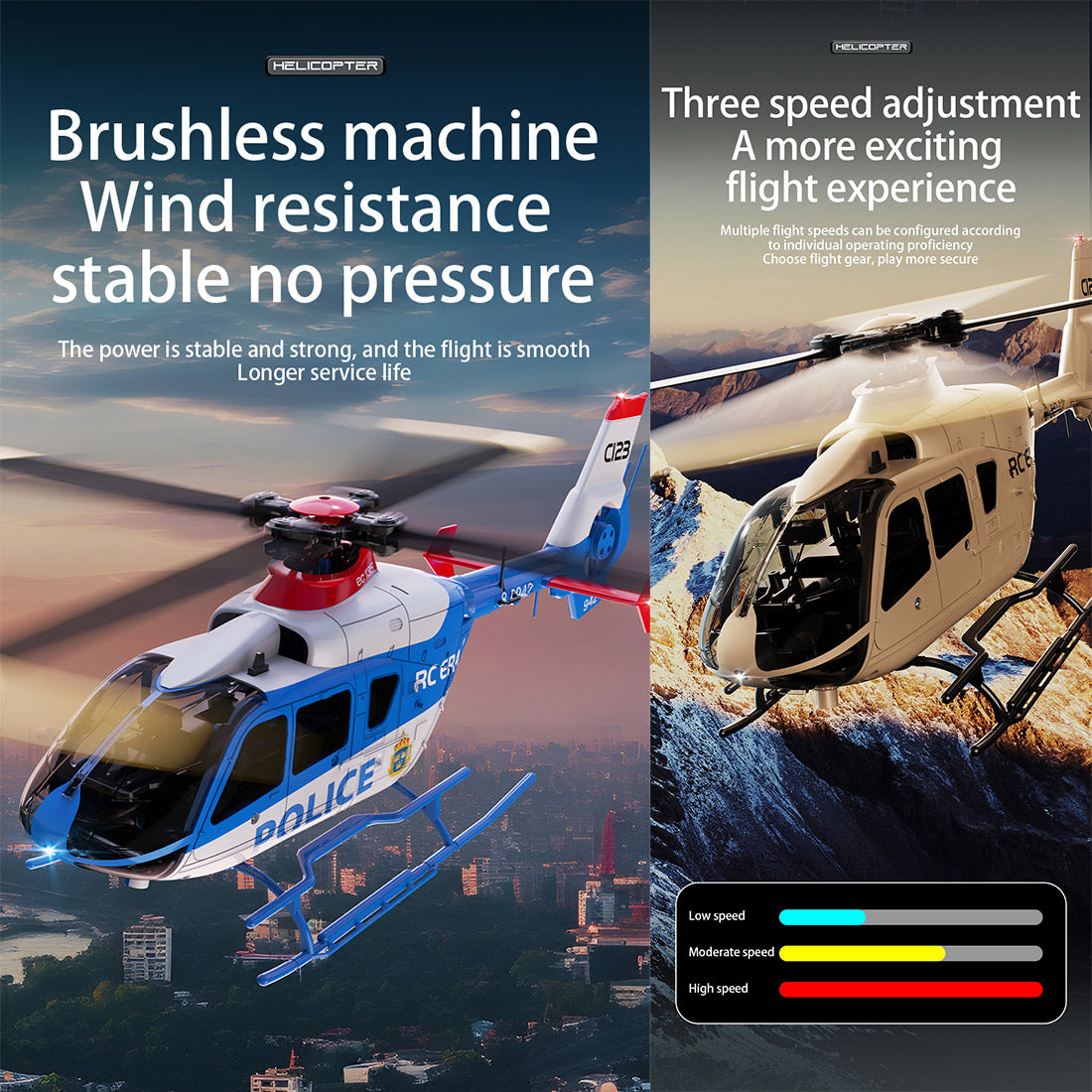 RCERA C123 EC135 1:36 EC135 Scale RC Helicopter RTF | RTRhobby