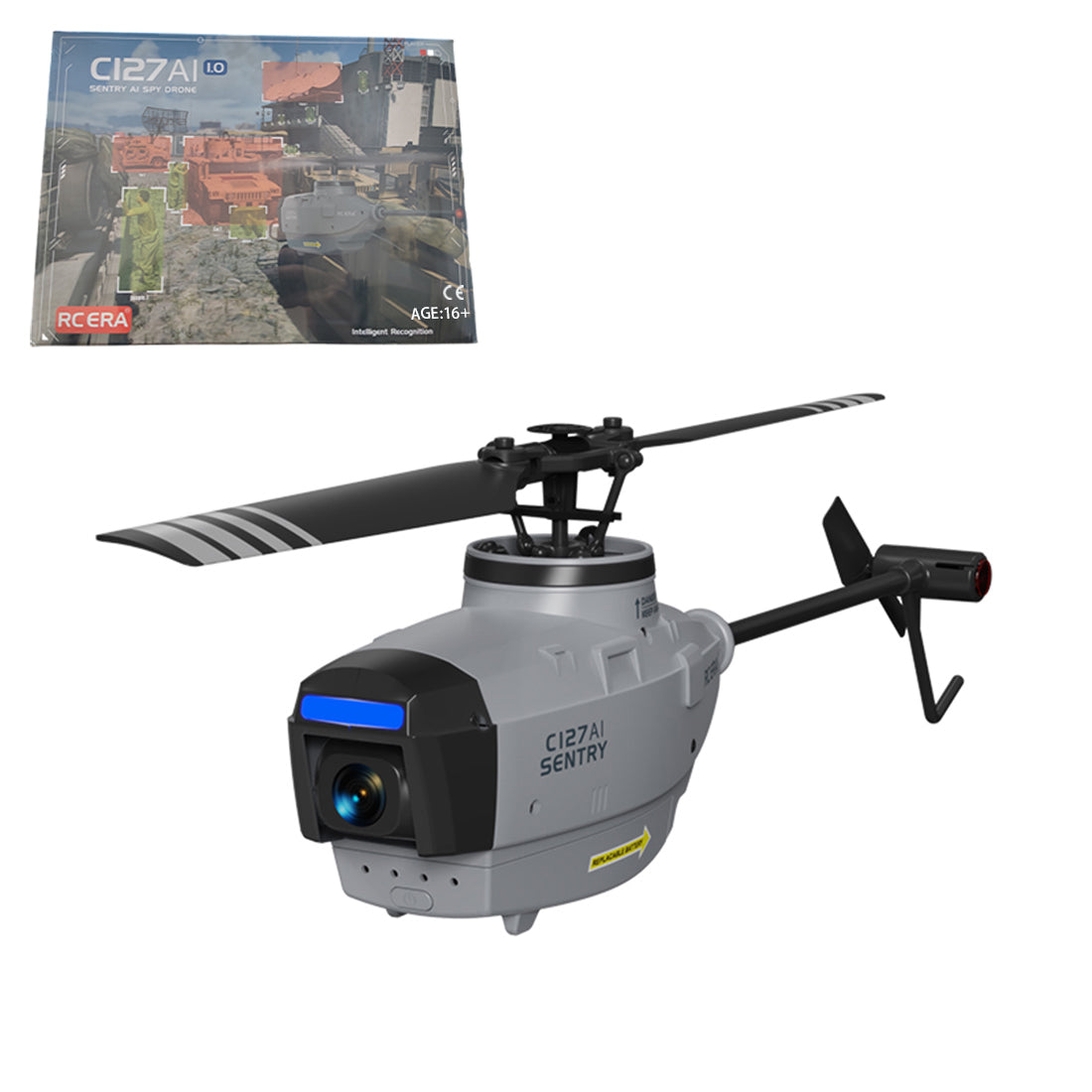 RCERA C127AI Scout Drone Single-Rotor Brushless Helicopter | RTRhobby