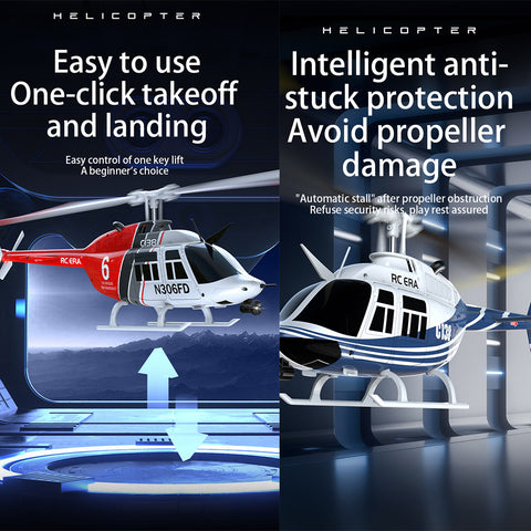 RCERA C138 Bell 206 Helicopter with Hold and Flow Position | RTRhobby