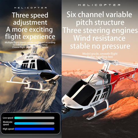 RCERA C138 Bell 206 Helicopter with Hold and Flow Position | RTRhobby