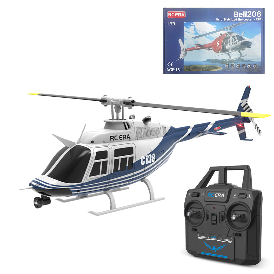 RCERA C138 206 Helicopter with Hold and Flow Position RTF | RTRhobby