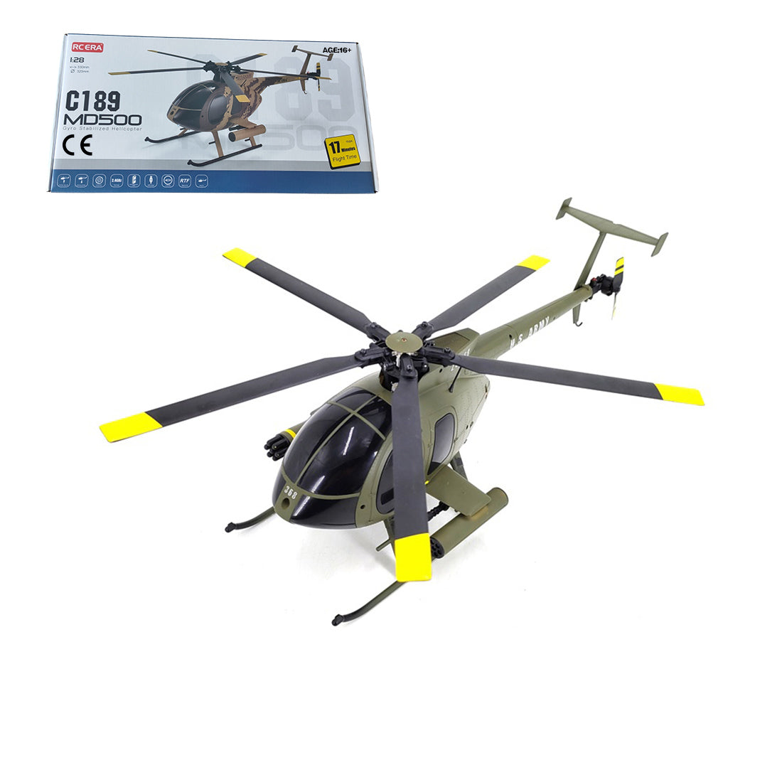 RCERA MD500 C189 1/28 2.4G 4CH RC Helicopter RTF | RTRhobby