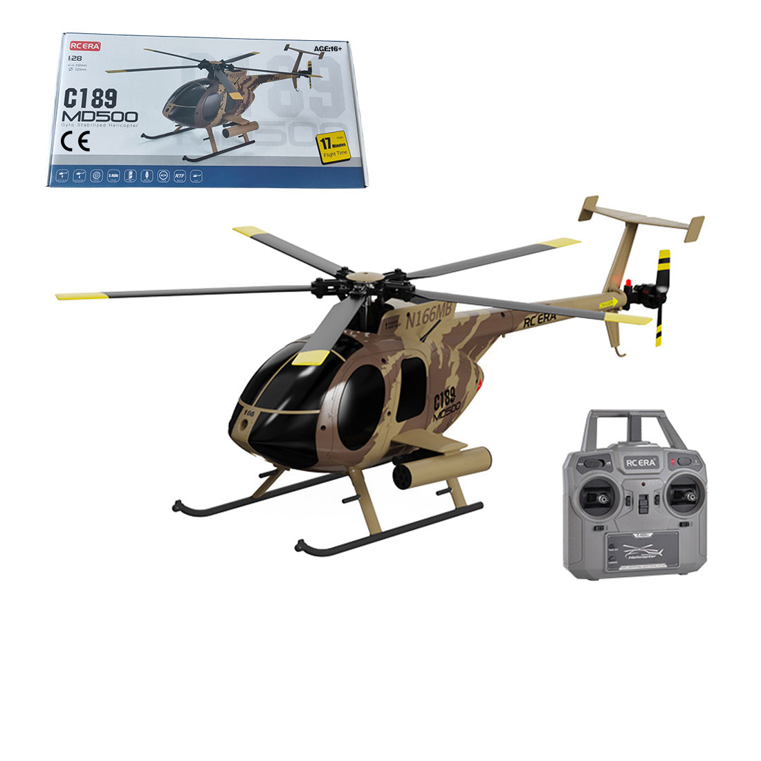 RCERA MD500 C189 1/28 2.4G 4CH RC Helicopter RTF | RTRhobby