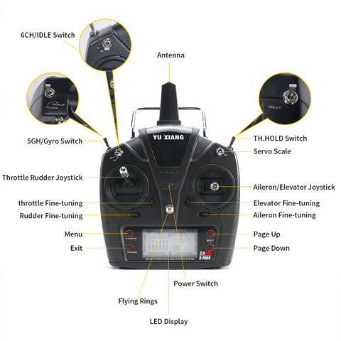 Remote Controller for YU XIANG F11 RC Helicopter Models | RTRhobby