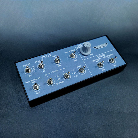 Rowsfire A101 V3.0 A32x mini Light OVHD OVERHEAD Panel for MSFS 2020/2024 (Backlit Edition+Metal Housing) - Compatible with FENIX, FBW, Inibuilds & PMDG - Windows Home Cockpit