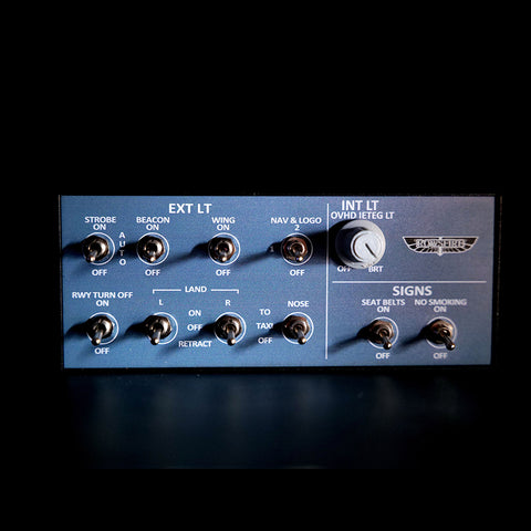 Rowsfire A101 V3.0 A32x mini Light OVHD OVERHEAD Panel for MSFS 2020/2024 (Backlit Edition+Metal Housing) - Compatible with FENIX, FBW, Inibuilds & PMDG - Windows Home Cockpit