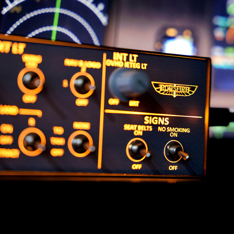 Rowsfire A101 V3.0 A32x mini Light OVHD OVERHEAD Panel for MSFS 2020/2024 (Backlit Edition+Metal Housing) - Compatible with FENIX, FBW, Inibuilds & PMDG - Windows Home Cockpit