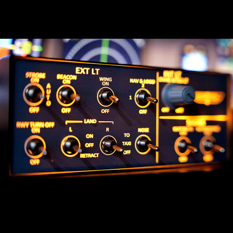 Rowsfire A101 V3.0 A32x mini Light OVHD OVERHEAD Panel for MSFS 2020/2024 (Backlit Edition+Metal Housing) - Compatible with FENIX, FBW, Inibuilds & PMDG - Windows Home Cockpit