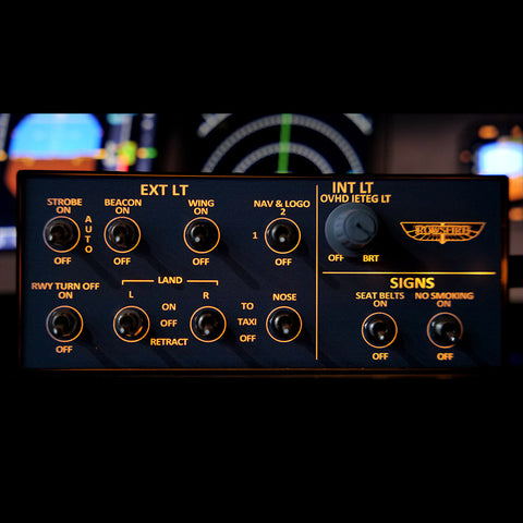 Rowsfire A101 V3.0 A32x mini Light OVHD OVERHEAD Panel for MSFS 2020/2024 (Backlit Edition+Metal Housing) - Compatible with FENIX, FBW, Inibuilds & PMDG - Windows Home Cockpit