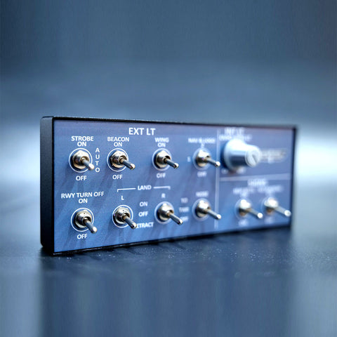 Rowsfire A101 V3.0 A32x mini Light OVHD OVERHEAD Panel for MSFS 2020/2024 (Backlit Edition+Metal Housing) - Compatible with FENIX, FBW, Inibuilds & PMDG - Windows Home Cockpit