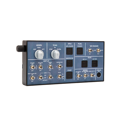 Rowsfire A102 A35X/A32X mini Light OVHD OVERHEAD Panel for MSFS 2020/2024 (Backlit Edition) - Compatible with FENIX, FBW & ini - Windows Flight Sim Home Cockpit
