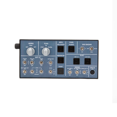 Rowsfire A102 A35X/A32X mini Light OVHD OVERHEAD Panel for MSFS 2020/2024 (Backlit Edition) - Compatible with FENIX, FBW & ini - Windows Flight Sim Home Cockpit