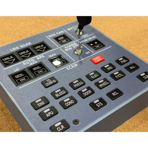 Rowsfire A103 A32X/A31X/A350/XECAM HOME COCKPIT Landing Gear Indicator Integrated Panel for MSFS 2020/2024 - Compatible with Fenix, FBW & ini