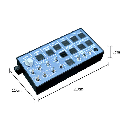 Rowsfire A106 A32X Light OVHD OVERHEAD Panel for MSFS 2020/2024 (Backlit+Metal Housing+Tactile Switches Edition) - Compatible with FENIX A32X, FBW A32X & iniA32X - Windows Flight Sim Home Cockpit