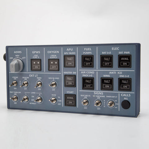 Rowsfire A106 pro A32X pro Light OVHD OVERHEAD Panel Panel for MSFS 2020/2024 (Backlit Edition) - Compatible with FENIX, FBW & ini - Windows Flight Sim Home Cockpit