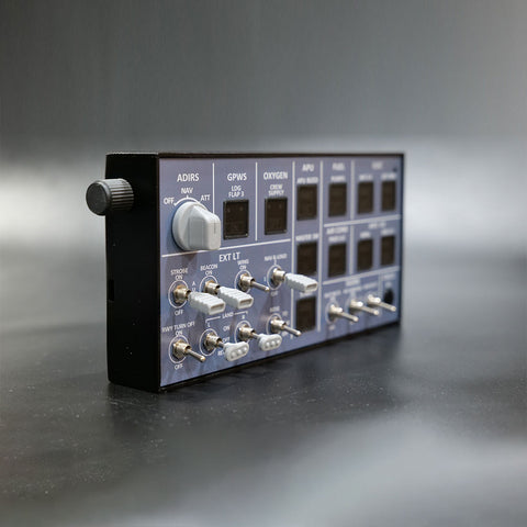 Rowsfire A106 pro A32X Light OVHD OVERHEAD Panel for MSFS 2020/2024 (Backlit+Metal Housing+Tactile Switches Edition) - Compatible with FENIX A32X, FBW A32X & iniA32X - Windows Flight Sim Home Cockpit