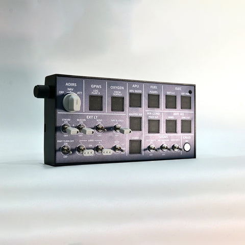 Rowsfire A106 pro A32X Light OVHD OVERHEAD Panel for MSFS 2020/2024 (Backlit+Metal Housing+Tactile Switches Edition) - Compatible with FENIX A32X, FBW A32X & iniA32X - Windows Flight Sim Home Cockpit
