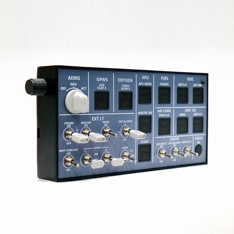 Rowsfire A106 pro A32X Light OVHD OVERHEAD Panel for MSFS 2020/2024 (Backlit+Metal Housing+Tactile Switches Edition) - Compatible with FENIX A32X, FBW A32X & iniA32X - Windows Flight Sim Home Cockpit