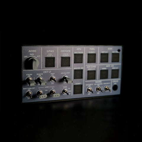 Rowsfire A106 pro A32X Light OVHD OVERHEAD Panel for MSFS 2020/2024 (Backlit+Metal Housing+Tactile Switches Edition) - Compatible with FENIX A32X, FBW A32X & iniA32X - Windows Flight Sim Home Cockpit
