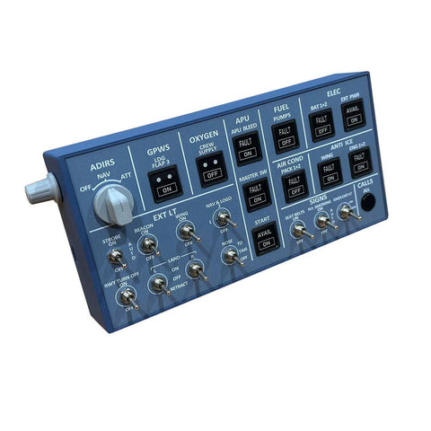 Rowsfire A106 pro A32X pro Light OVHD OVERHEAD Panel Panel for MSFS 2020/2024 (Backlit Edition) - Compatible with FENIX, FBW & ini - Windows Flight Sim Home Cockpit
