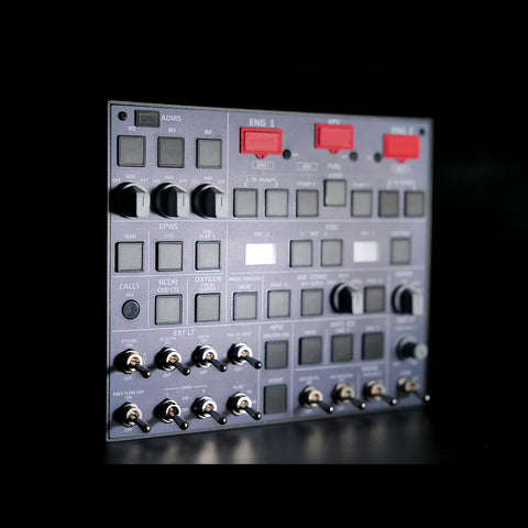 Rowsfire A107 A32X MAX Light OVHD OVERHEAD Panel for MSFS 2020/2024 - Compatible with FENIX, FBW & ini - Windows Flight Sim Home Cockpit
