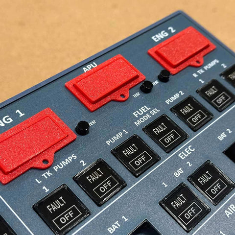 Rowsfire A107 A32X MAX Light OVHD OVERHEAD Panel Panel  for MSFS 2020/2024 (Backlit Edition) - Compatible with FENIX, FBW & ini - Windows Flight Sim Home Cockpit