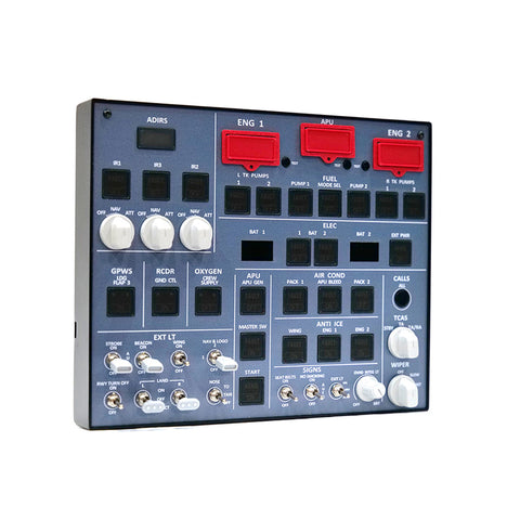 Rowsfire A107 A32X MAX Light OVHD OVERHEAD Panel for MSFS 2020/2024 (Backlit Edition) - Compatible with FENIX, FBW & ini - Windows Flight Sim Home Cockpit