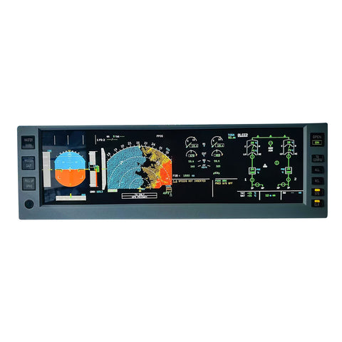 Rowsfire A108 A32X/A35X/A38X PFD ND ECAM EWD 4-in-1 Flight Display Panel for MSFS 2020/2024 - Compatible with FENIX, FBW & ini - Windows Home Cockpit Panel