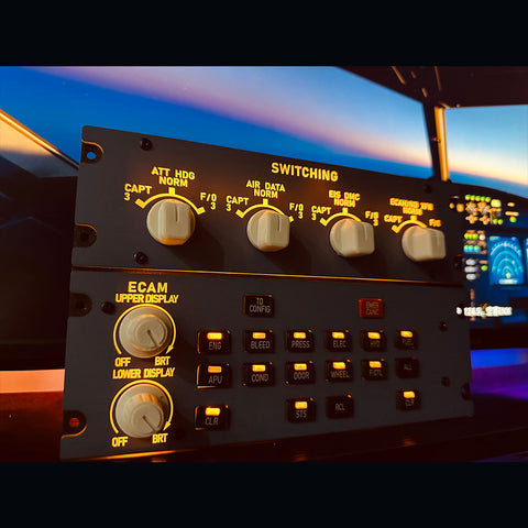 Rowsfire A109 A32X Full Size ECAM Home Cockpit Panel for MSFS 2020/2024, FENIX, FBW on Windows